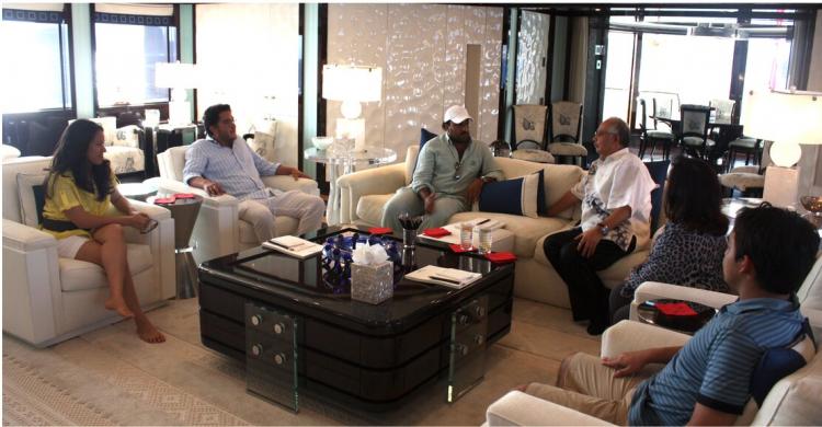 Malaysia's PM with the PetroSaudi shareholders Prince Turki and Tarek Obaid one month before the 1MDB/PetroSaudi 'Joint Venture' deal