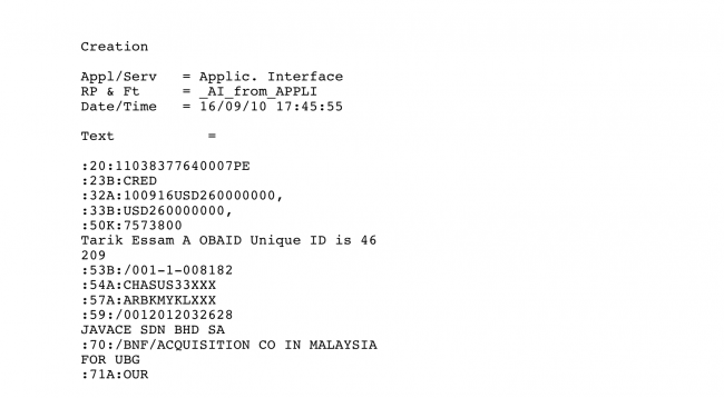 Capital transfer to Jarvace Sdn Bhd just days before