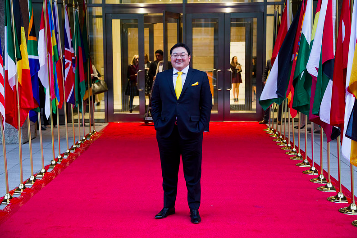 Posing outside the UN - but where is he now?