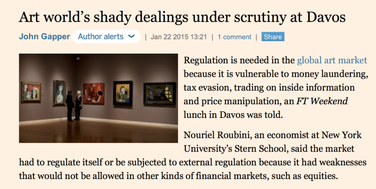 So none of the regulations governing banks apply to Southeby's Financial Services?