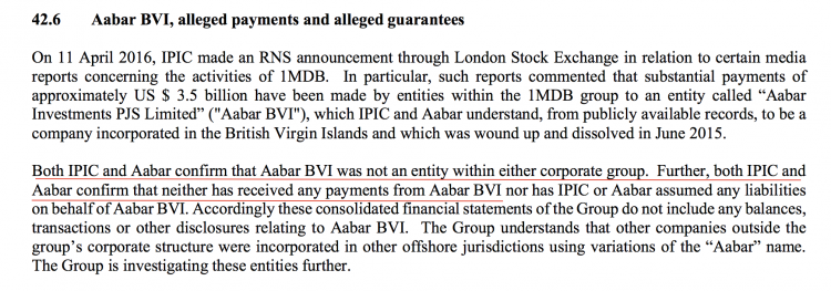 IPIC states its position as it faces the arbitration against 1MDB
