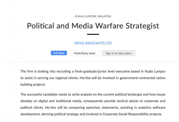 It has long troubled the PM that he does not exert the same control over online media as over the 'licenced' broadcast and print media.  He has spent tens of millions on what he describes as "warfare" against those who criticise and disagree with the government.