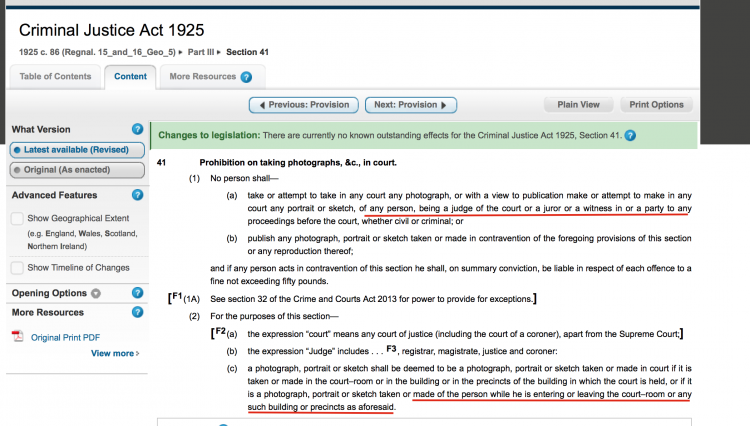 Taking photos in the High Court risks up to 6 months in jail!  Funny PAS's lawyer didn't know better, but his understanding of the proceedings also appears flawed!