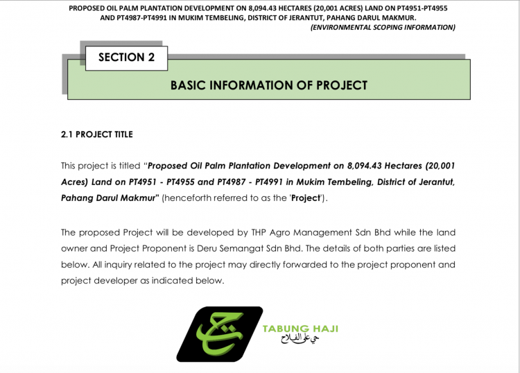 Leaked report provides unconvincing justification for the deforestation of the Pahang Yong Reserve