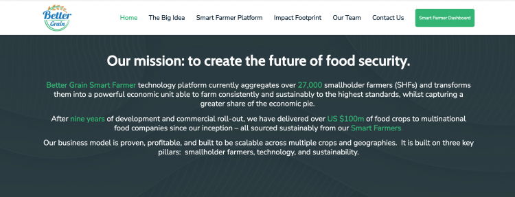 Sustainably sourced food from Better Grain?