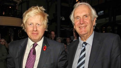 Lister with his then boss Boris Johnson