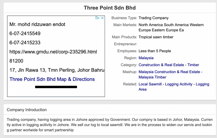 Logging and construction interest that has linked up with Azmin's men?